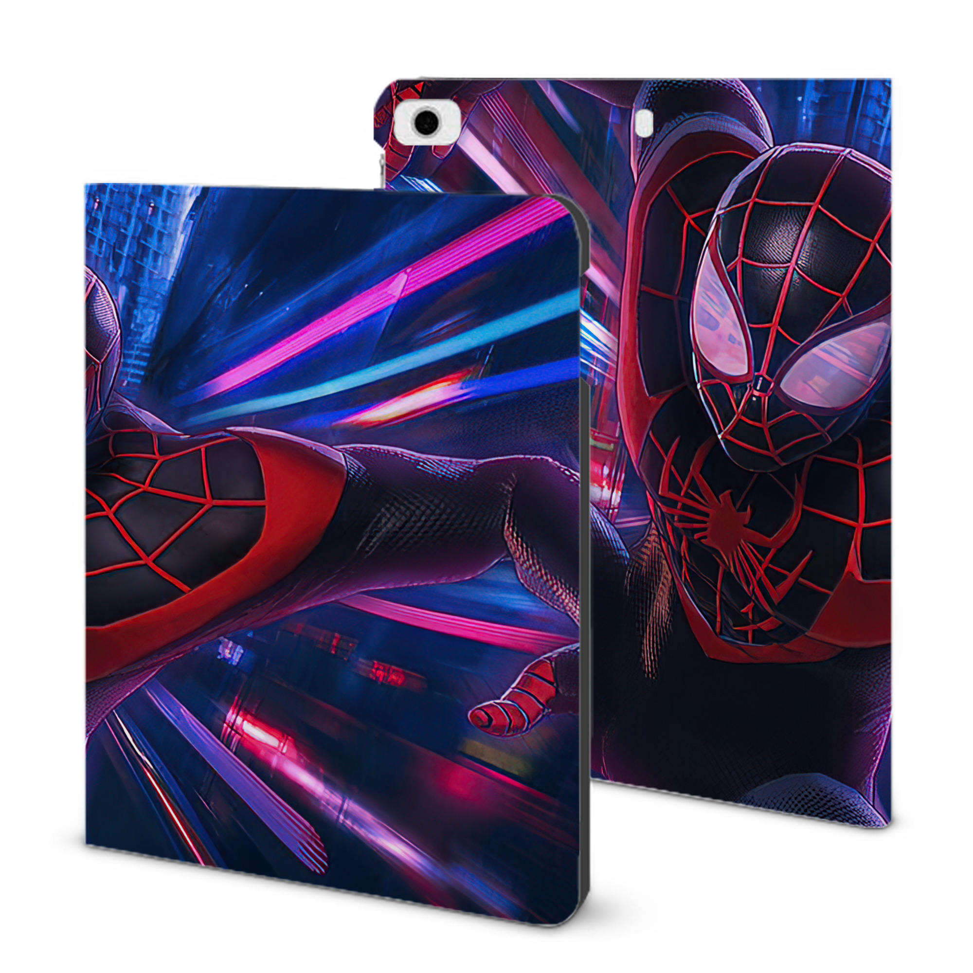 （画像用） アベンジャーズ The Avengers IPad ケース ブック型 PUレザー TPU 耐衝撃 軽量 薄型 ペン収納なし 全面保護 IPad 各モデル対応